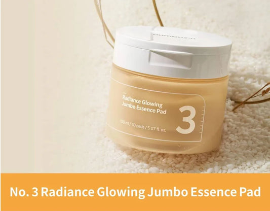 Numbuzin No.3 Radiance Glowing Jumbo Essence Pad 150ml
